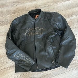 Shift Vendetta Leather Motorcycle Jacket X-Large (size 44)